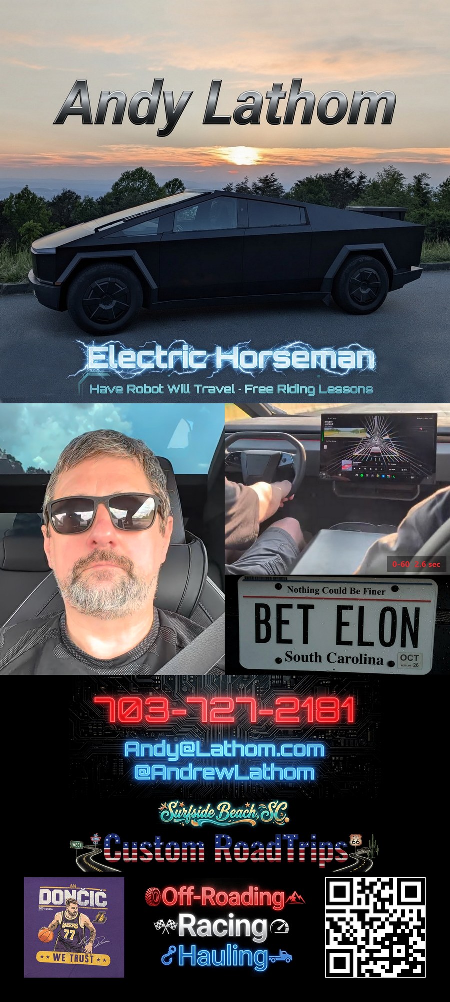 Andy Lathom — Electric Horseman digital card