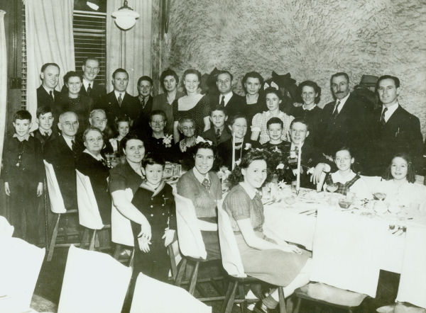 Golden Wedding Anniversary dinner, James Davis Lathom and Margaret Lathom, circa Dec 31, 1941