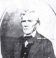 Historical black-and-white bow-tie portrait